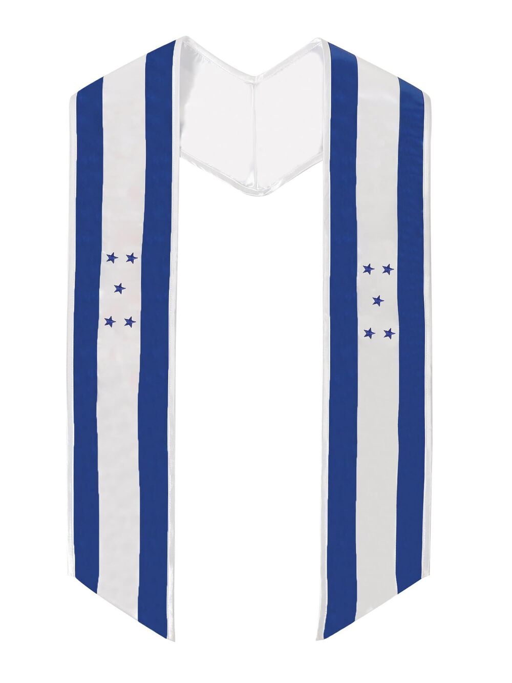 4576 Unisex National Flag Graduation Stole Embroidery Sash for Study Aboard